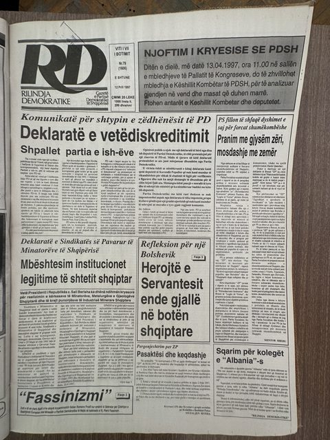Rilindja Demokratike 1997-04-12