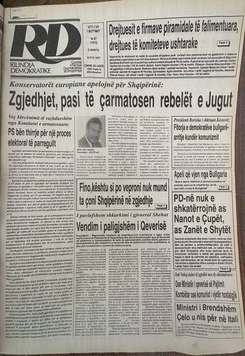 Rilindja Demokratike 1997-04-22