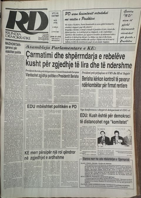 Rilindja Demokratike 1997-04-27