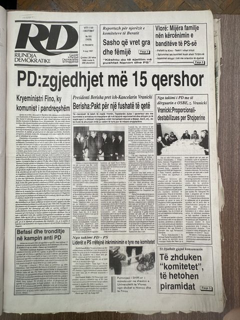 Rilindja Demokratike 1997-05-09