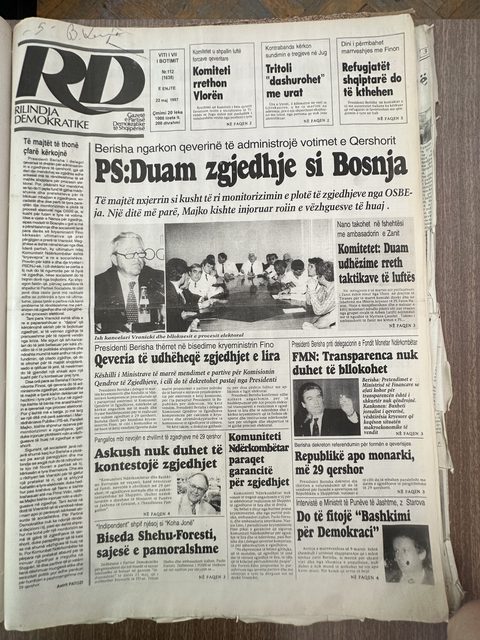 Rilindja Demokratike 1997-05-22
