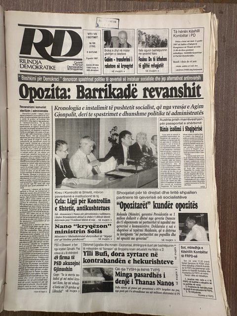 Rilindja Demokratike 1997-08-09