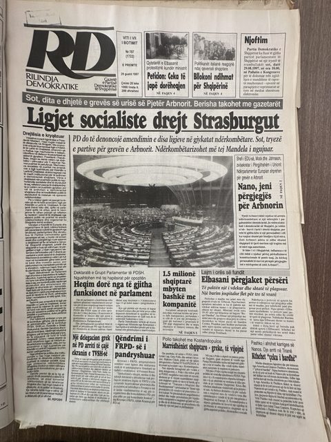 Rilindja Demokratike 1997-08-29