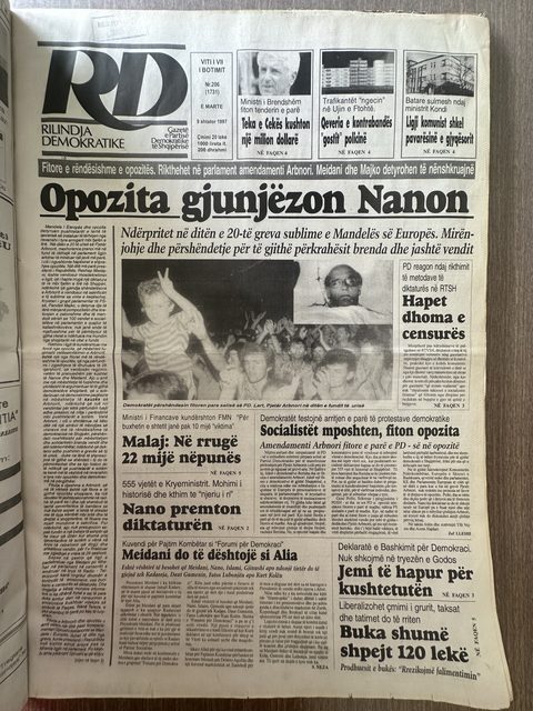 Rilindja Demokratike 1997-09-09