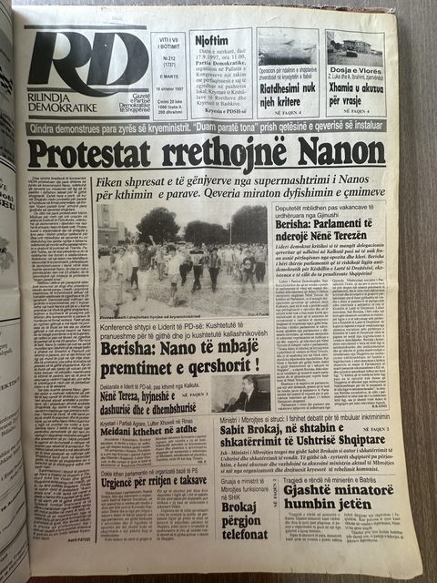 Rilindja Demokratike 1997-09-16