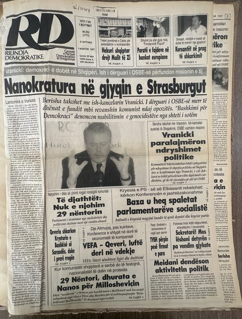 Rilindja Demokratike 1997-11-01