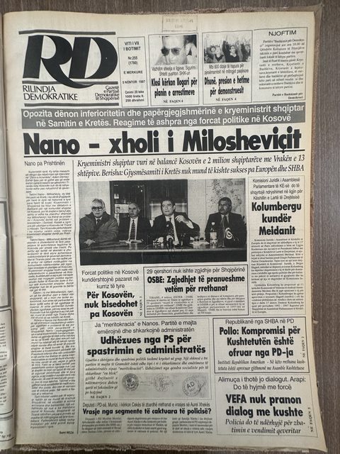 Rilindja Demokratike 1997-11-05