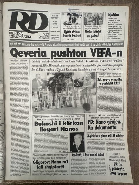 Rilindja Demokratike 1997-11-07