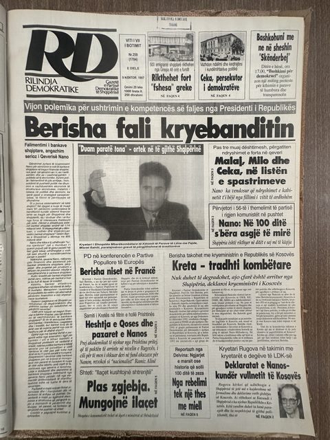 Rilindja Demokratike 1997-11-09