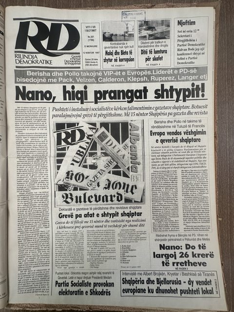 Rilindja Demokratike 1997-11-12