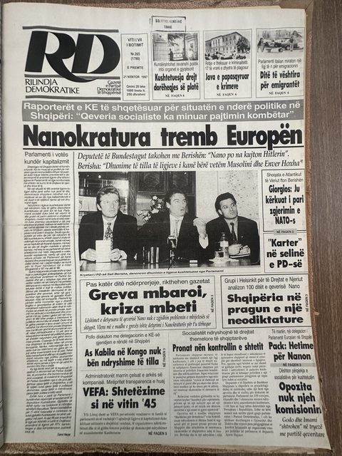 Rilindja Demokratike 1997-11-21