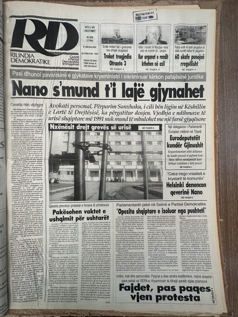 Rilindja Demokratike 1997-11-26