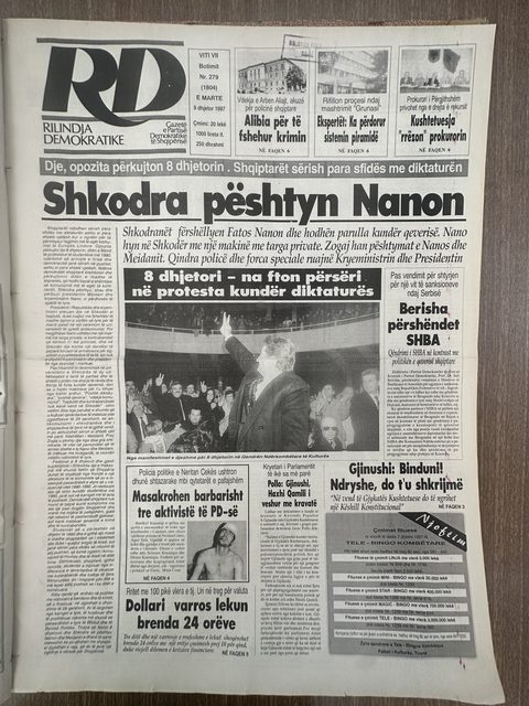 Rilindja Demokratike 1997-12-09