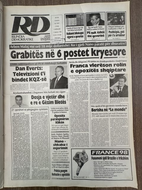 Rilindja Demokratike 1998-06-17