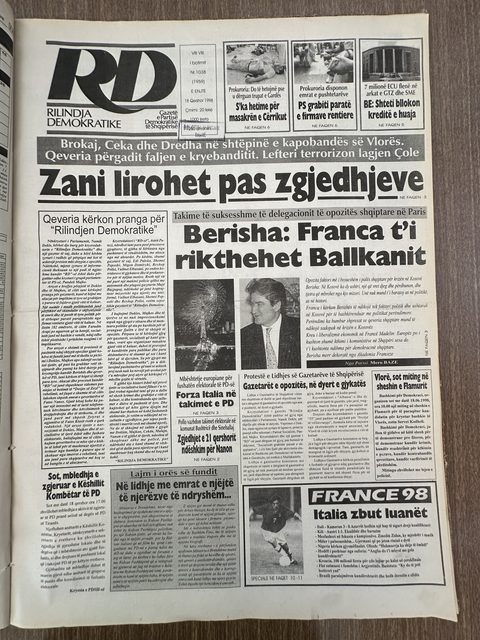Rilindja Demokratike 1998-06-18