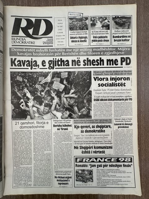 Rilindja Demokratike 1998-06-20