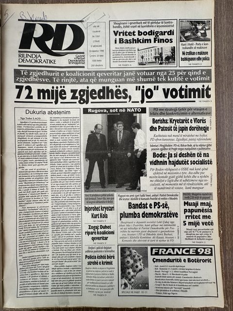 Rilindja Demokratike 1998-06-24