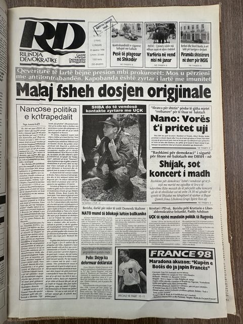 Rilindja Demokratike 1998-06-25