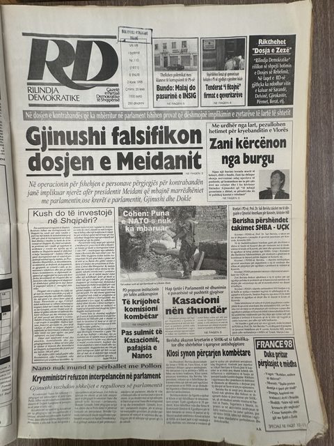 Rilindja Demokratike 1998-07-02