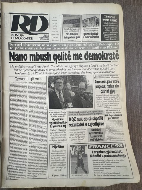 Rilindja Demokratike 1998-07-05