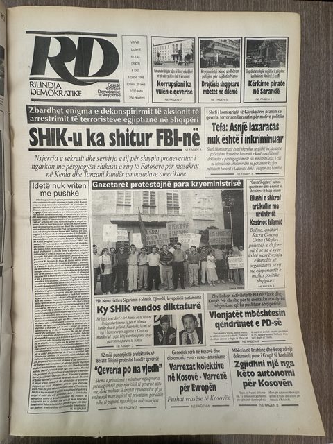 Rilindja Demokratike 1998-08-09