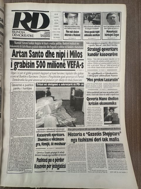 Rilindja Demokratike 1998-08-11