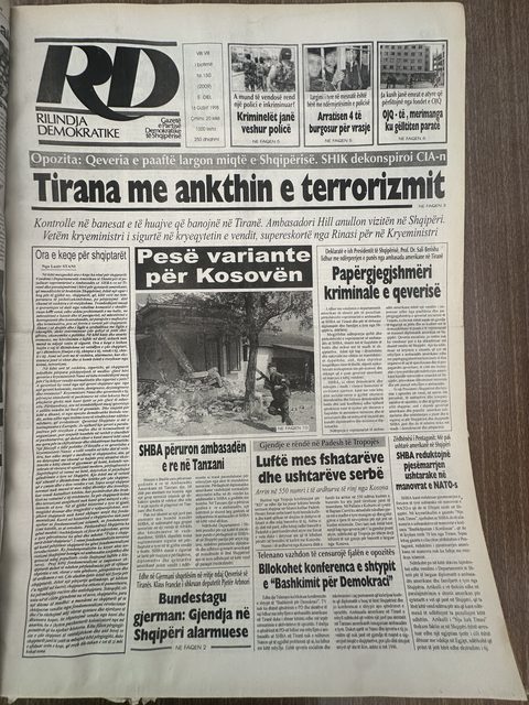 Rilindja Demokratike 1998-08-16