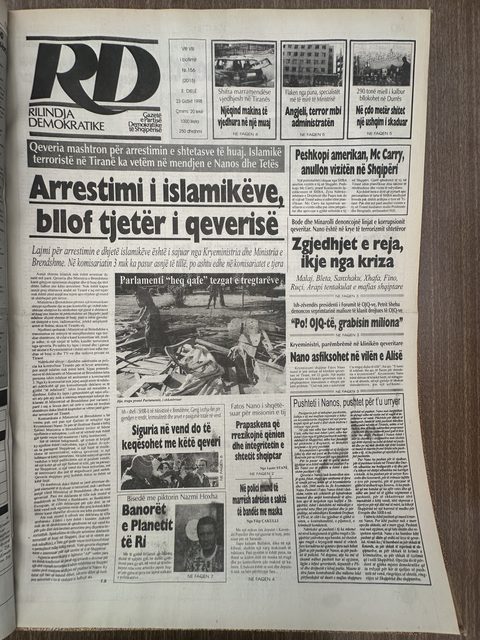 Rilindja Demokratike 1998-08-23