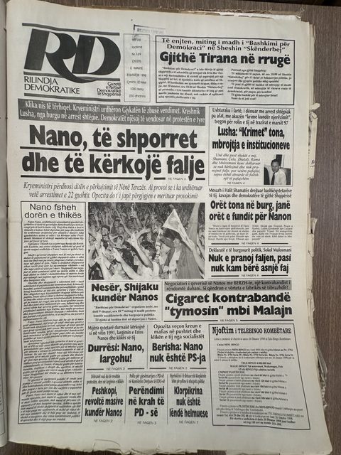 Rilindja Demokratike 1998-09-08