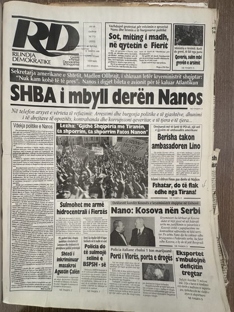 Rilindja Demokratike 1998-09-12