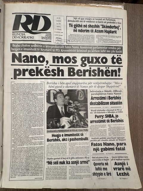 Rilindja Demokratike 1998-09-18