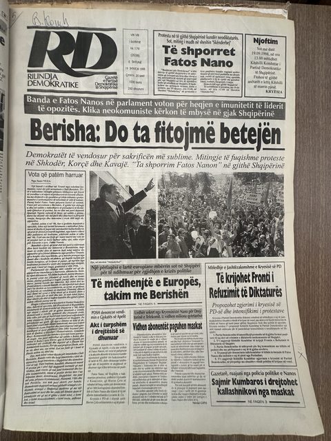 Rilindja Demokratike 1998-09-19