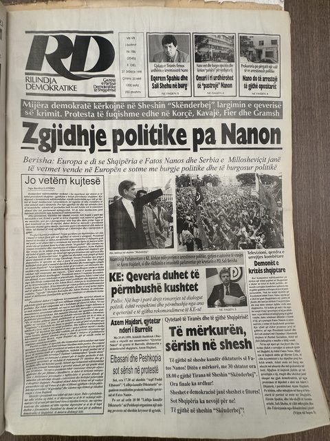 Rilindja Demokratike 1998-09-27