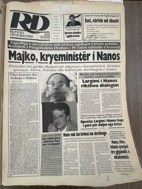 Rilindja Demokratike 1998-09-30