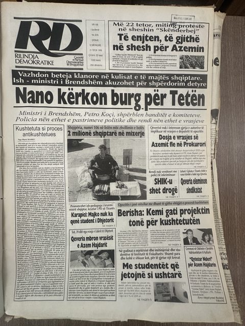 Rilindja Demokratike 1998-10-21