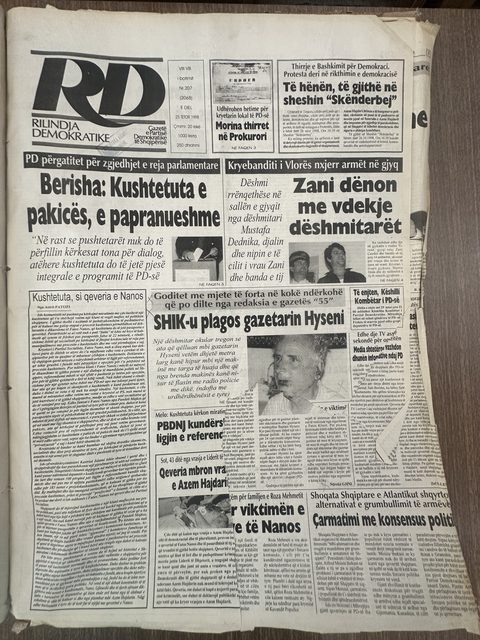 Rilindja Demokratike 1998-10-25