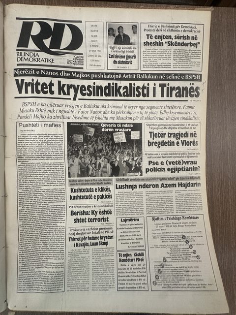Rilindja Demokratike 1998-10-27