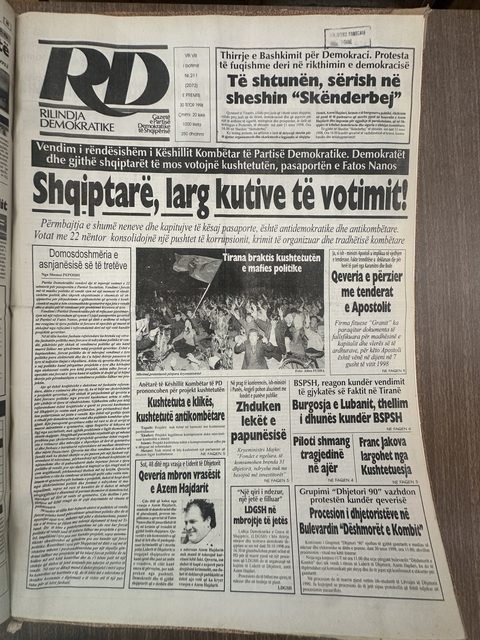 Rilindja Demokratike 1998-10-30