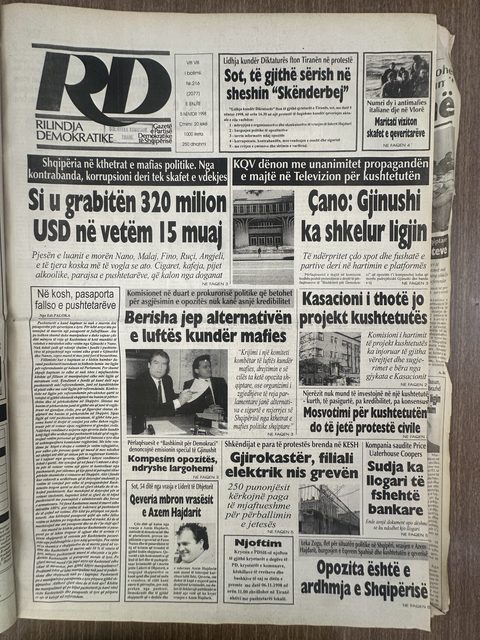 Rilindja Demokratike 1998-11-05