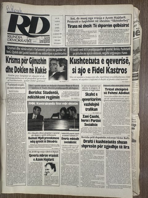Rilindja Demokratike 1998-11-12