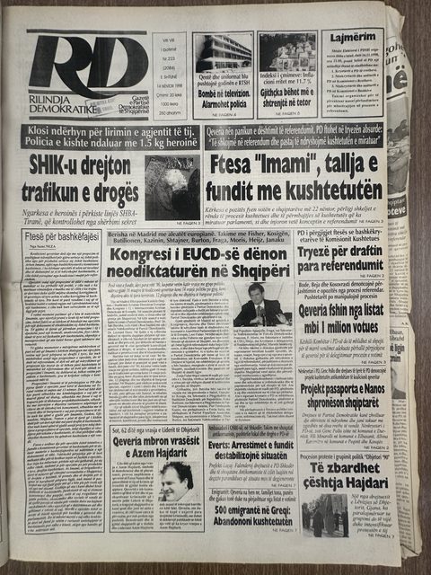 Rilindja Demokratike 1998-11-14