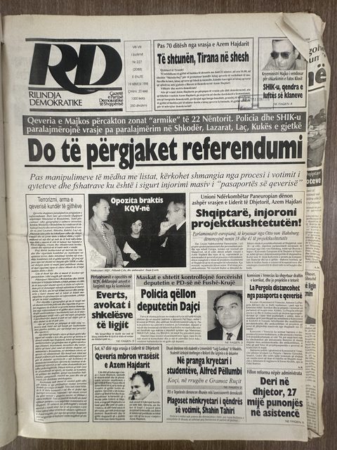 Rilindja Demokratike 1998-11-19