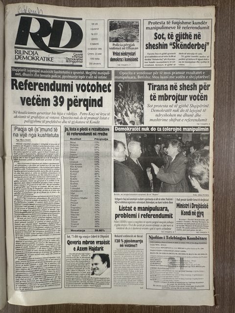 Rilindja Demokratike 1998-11-24