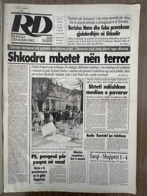 Rilindja Demokratike 1998-01-22