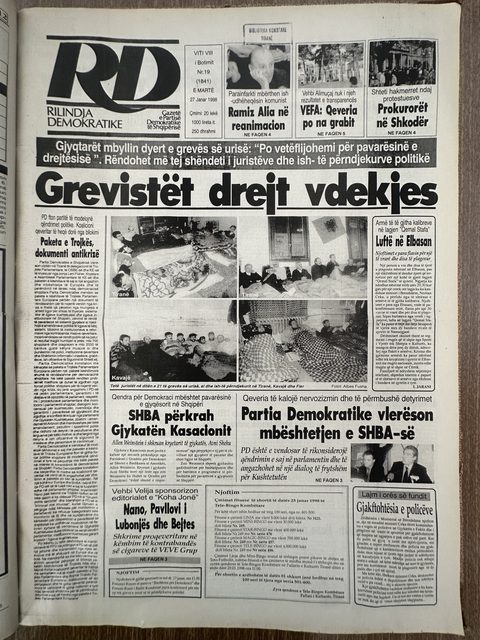 Rilindja Demokratike 1998-01-27