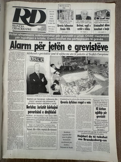 Rilindja Demokratike 1998-01-29