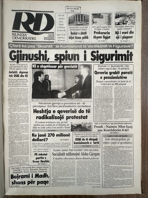 Rilindja Demokratike 1998-01-30