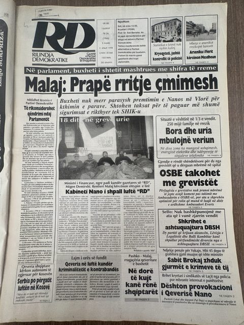 Rilindja Demokratike 1998-02-03