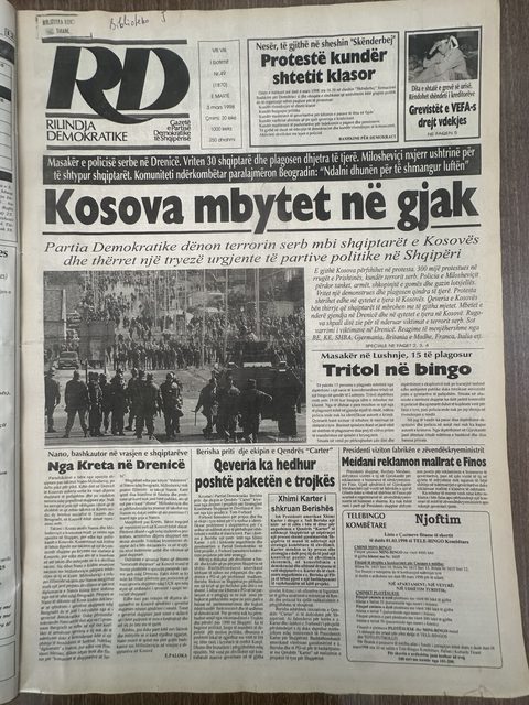 Rilindja Demokratike 1998-03-03
