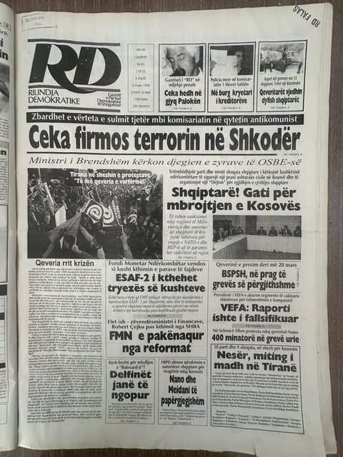 Rilindja Demokratike 1998-03-05